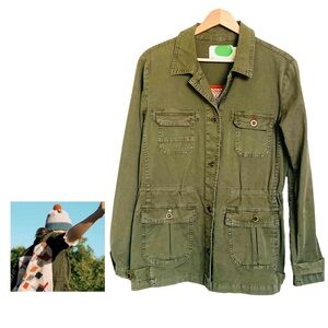 Anthropologie Arly Sweater-Back Anorak Jacket Sweater Size XS